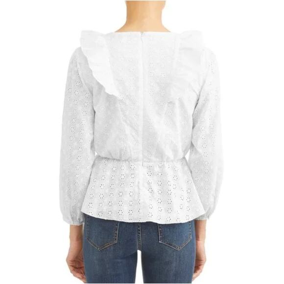 Textile Elizabeth & James – Marlowe Cinched Waist Eyelet Blouse - Picture 6 of 13